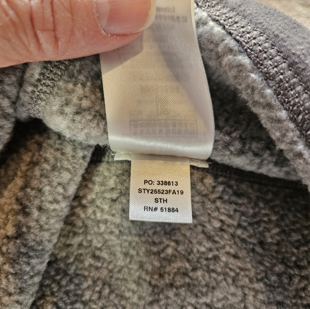 Patagonia Better Sweater Mens XL Heather Grey Quarter Zip Mock Neck 2 - Picture 6 of 7